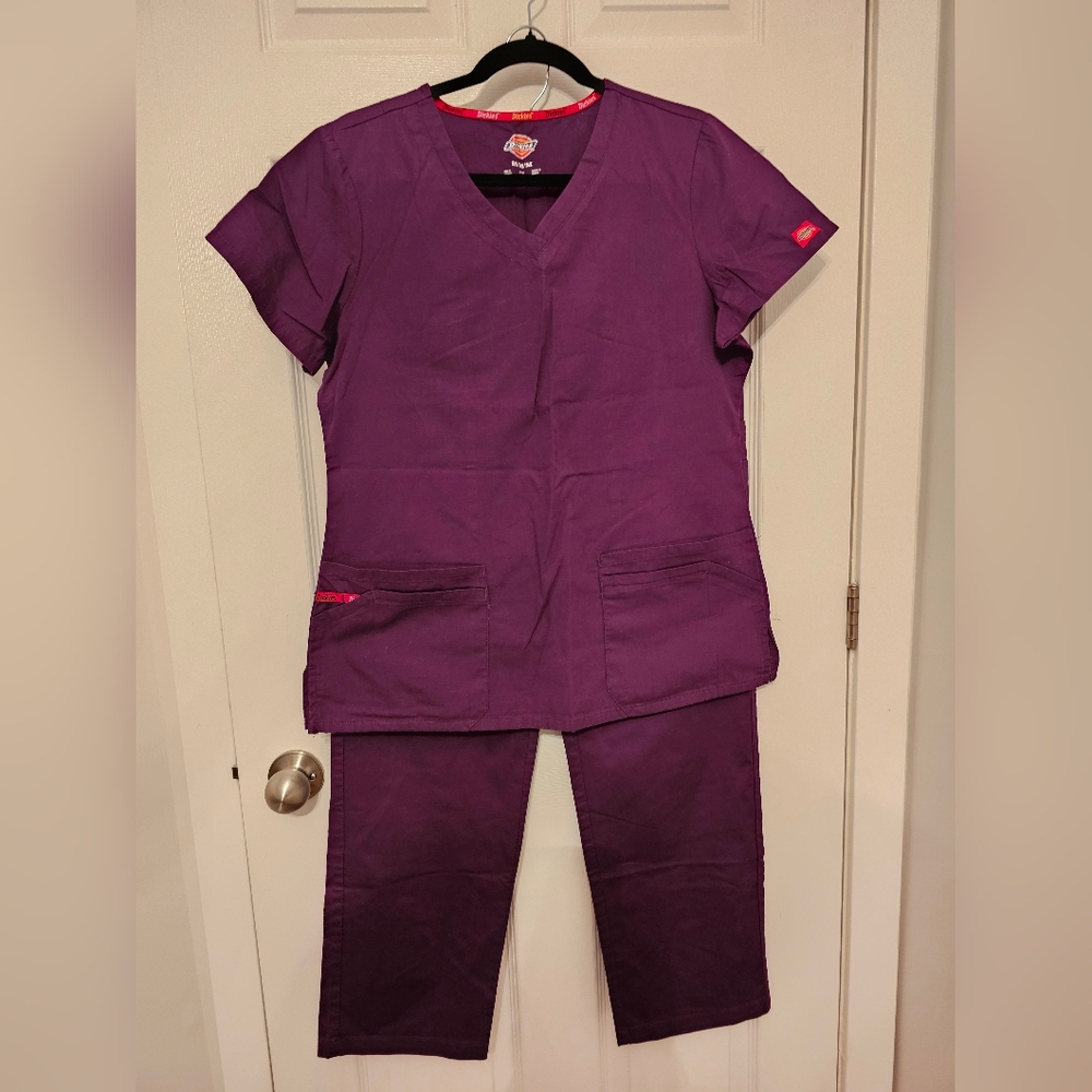 Purple Women's Scrub Set